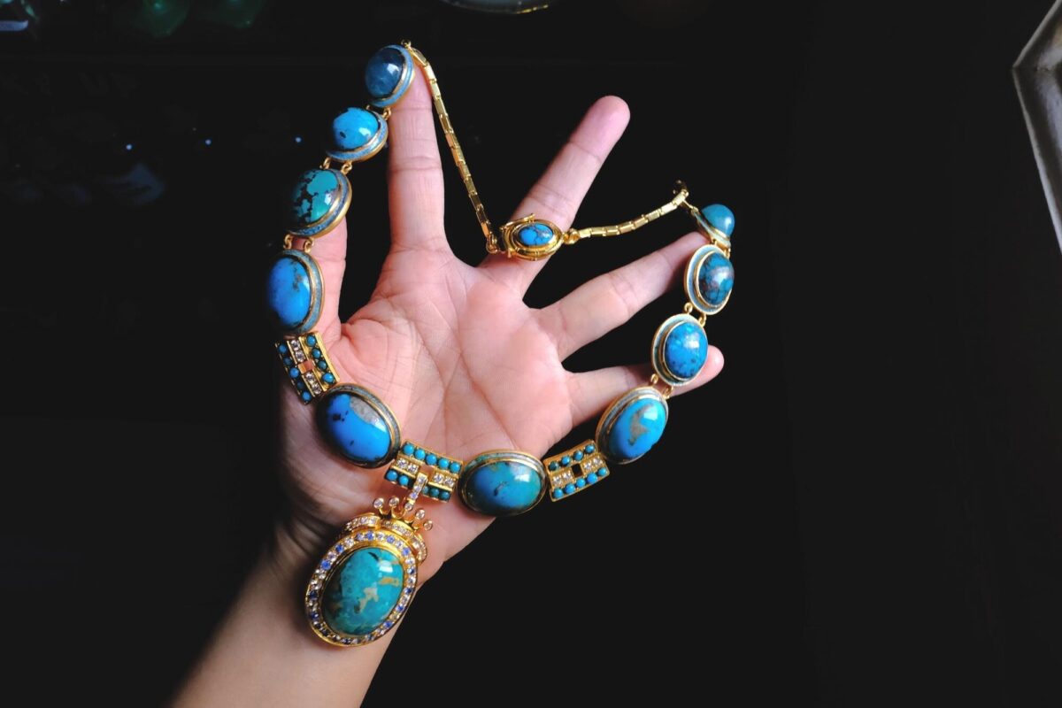 Persian Turquoise Jewelry, turquoise statement necklace chunky, antique turquoise jewellery, large turquoise necklace for sale, statement turquoise necklace, persian turquoise necklace buy, statement necklace singapore, Gem Gardener