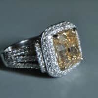 Fancy Brownish Yellow Diamond, fancy yellow diamond ring for sale, 4 carat yellow diamond price, fancy color diamonds rings, fancy yellow diamond ring, fancy diamond rings for women, fancy diamond singapore, yellow diamond ring singapore, Gem Gardener