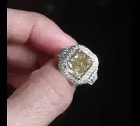 4ct fancy yellow diamond ring video