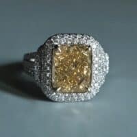 Fancy Brownish Yellow Diamond, fancy yellow diamond ring for sale, 4 carat yellow diamond price, fancy color diamonds rings, fancy yellow diamond ring, fancy diamond rings for women, fancy diamond singapore, yellow diamond ring singapore, Gem Gardener