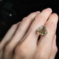 big diamond triangle, light yellow diamond, pale yellow diamond ring, light yellow diamond price, loose triangle diamond, large triangle diamond ring, yellow triangle diamond, big diamond stone ring, loose diamond singapore, Gem Gardener