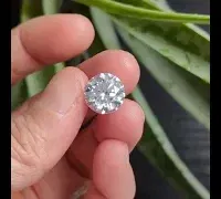 5ct round brilliant diamond white video