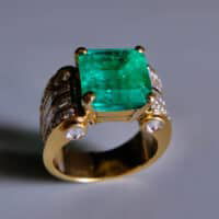 Colombian Emerald Mens Ring, mens art deco emerald ring, art deco emerald rings for sale, art deco emerald ring vintage, vintage emerald rings for sale, vintage emerald rings art deco, vivid green emerald ring, high end emerald ring, high quality emerlad ring, emerald ring singapore, Gem Gardener