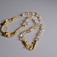 ancient bead necklace, ancient bead jewelry, ancient pyu beads, quartz bead necklace, antique bead necklace, roman bead necklace, ancient jewelry for sale, majapahit jewellery, Gem Gardener