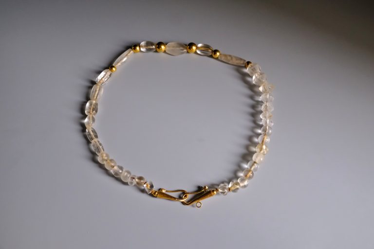 ancient bead necklace, ancient bead jewelry, ancient pyu beads, quartz bead necklace, antique bead necklace, roman bead necklace, ancient jewelry for sale, majapahit jewellery, Gem Gardener