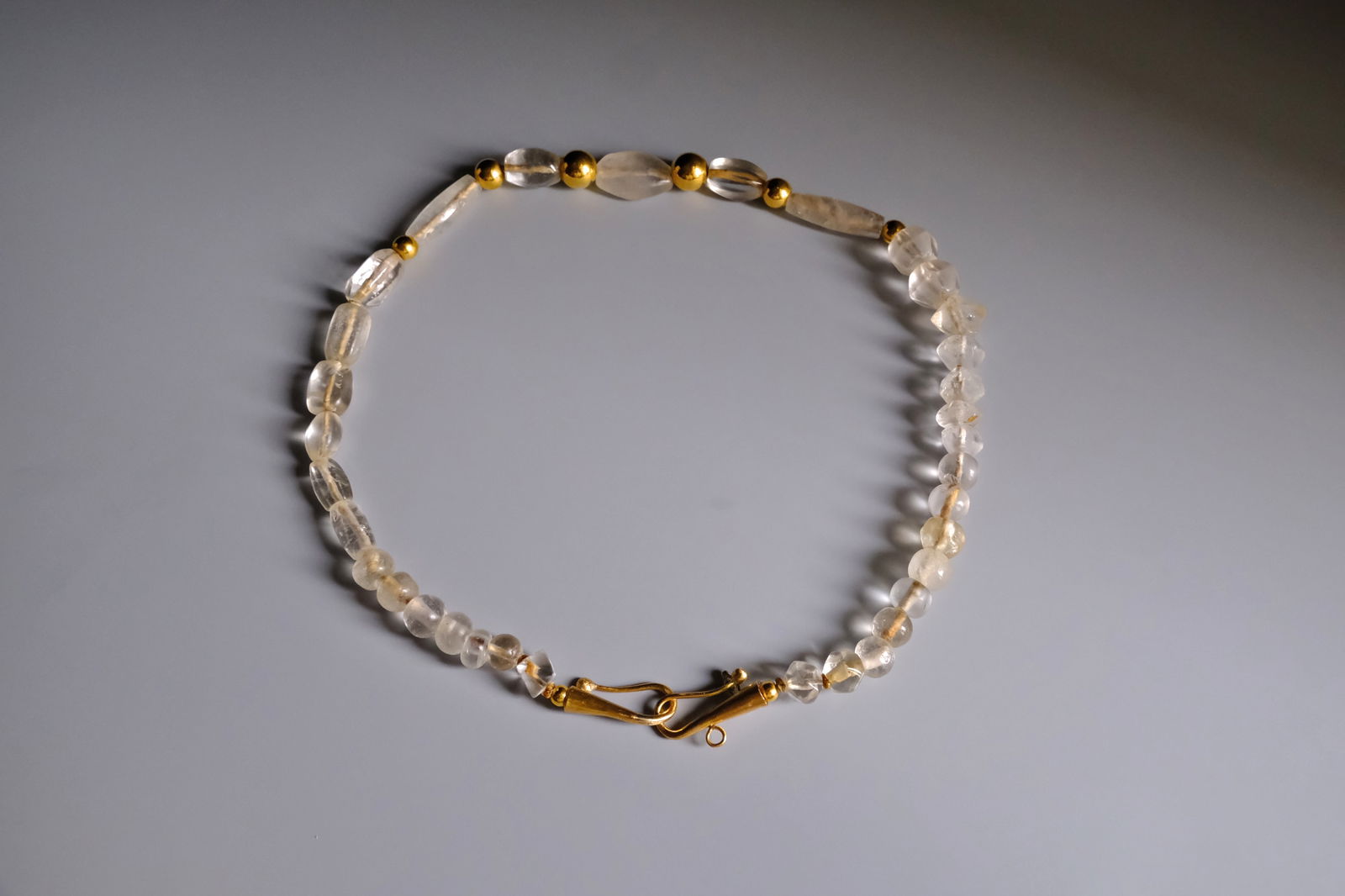 ancient bead necklace, ancient bead jewelry, ancient pyu beads, quartz bead necklace, antique bead necklace, roman bead necklace, ancient jewelry for sale, majapahit jewellery, Gem Gardener