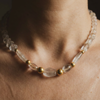ancient bead necklace, ancient bead jewelry, ancient pyu beads, quartz bead necklace, antique bead necklace, roman bead necklace, ancient jewelry for sale, majapahit jewellery, Gem Gardener