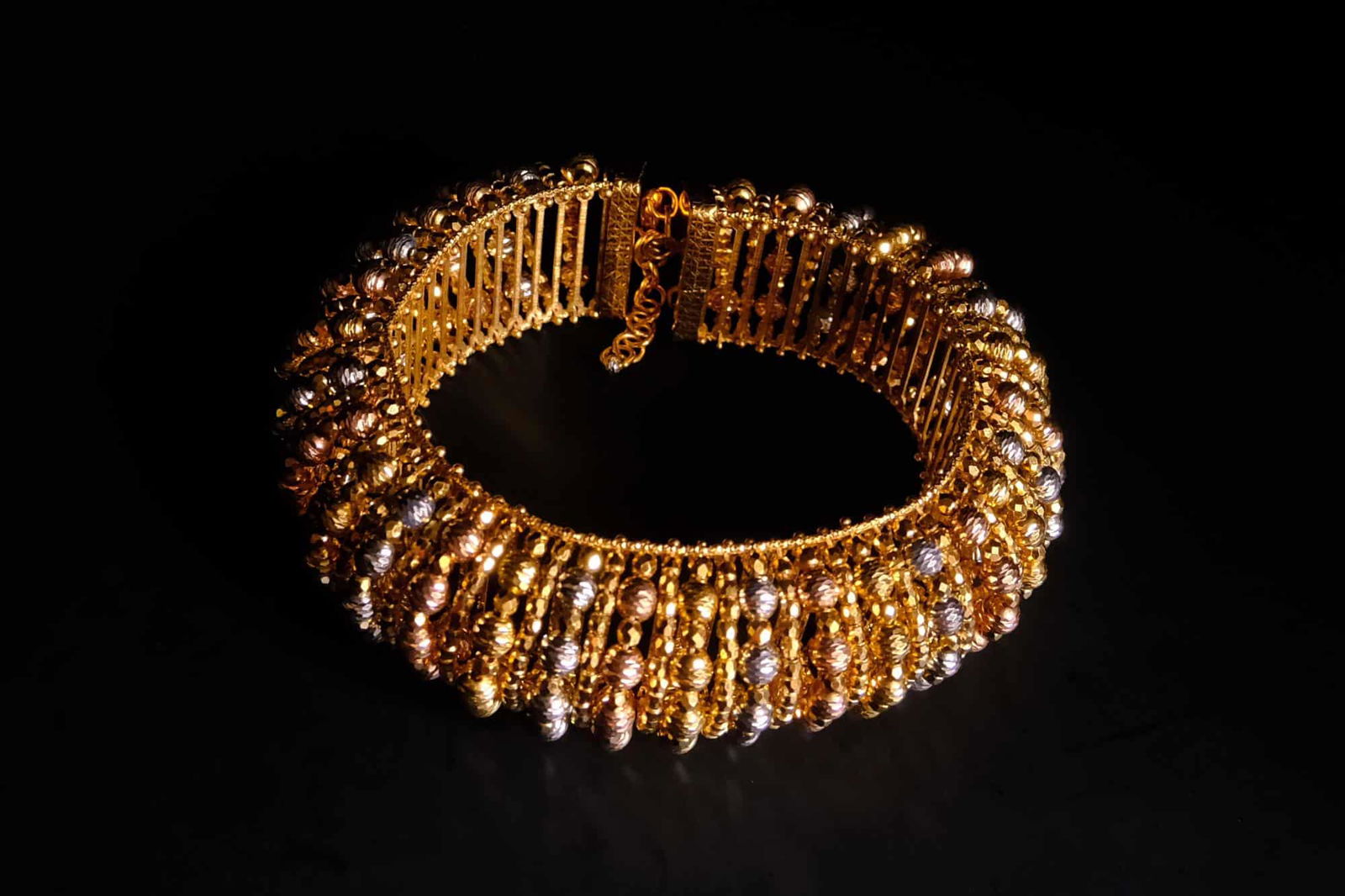 intricate gold bangle, gold cage bracelet, intricate gold bracelet, vintage indian bangles, 22k gold bangle designs with price, ornate gold bangle, vintage gold bangles for sale, chunky gold solid bracelet, Gem Gardener