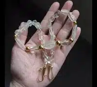 pyu quartz ancient bead necklace 24k gold video