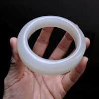 Hetian Nephrite Jade Bangle, white nephrite jade bangle, antique jade bangle, 籽料和田玉, 和田玉手镯, jade bangle auction, fine jade bangle, jade bangle singapore, white jade bangle price, 和田玉籽料手镯, Gem Gardener
