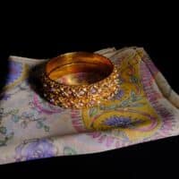 Vintage Indian Gold Bangles, indian enamel bangles, antique indian bangles, Vintage Gold Bangles for sale, antique gold jewellery singapore, Gem Gardener