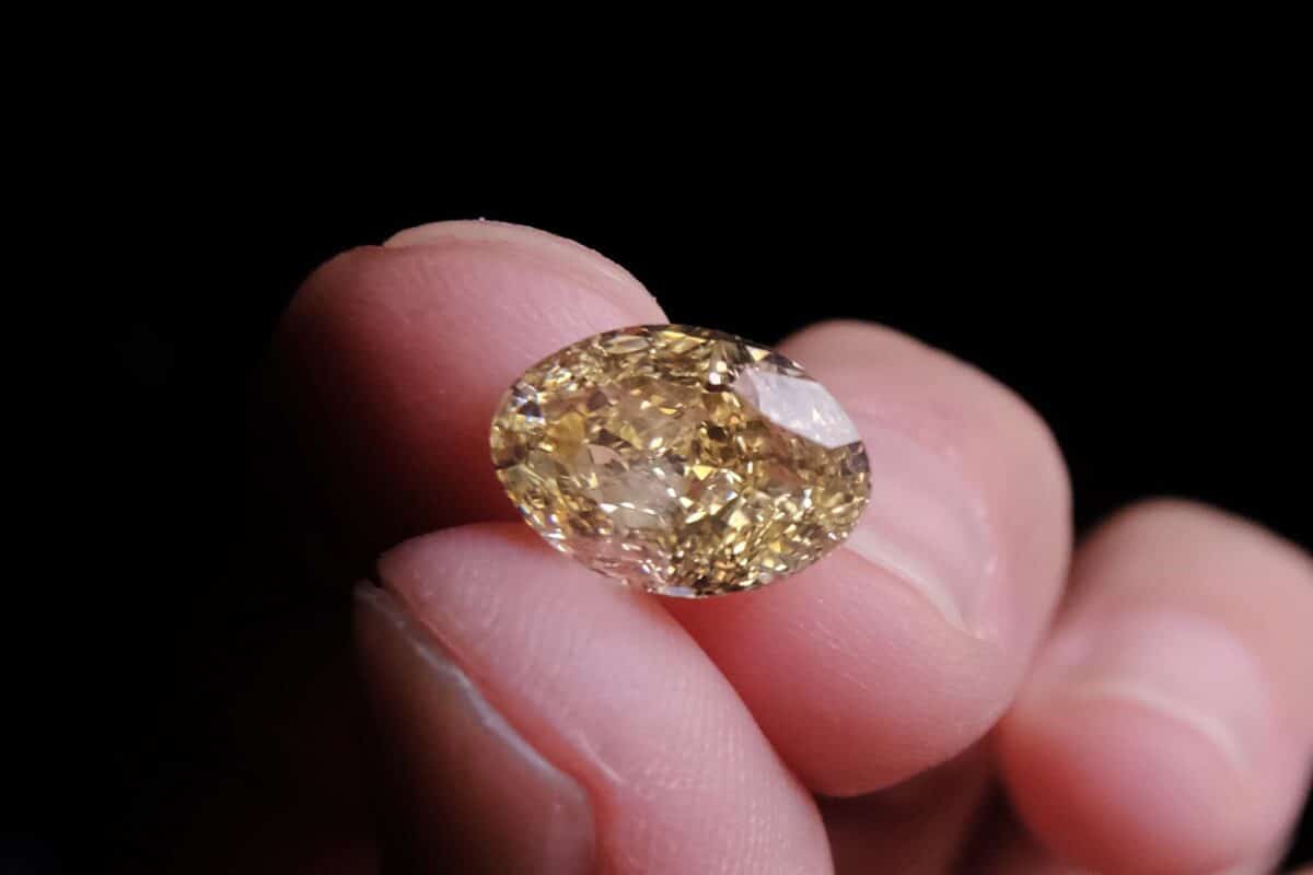 3ct Fancy Brownish Yellow Diamond GEM GARDENER