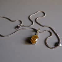 Fancy Yellow Diamond Pendant, 5ct fancy yellow diamond, 5ct diamond pendant necklace, fancy deep brown yellow diamond, yellow diamond pendant for sale, fancy yellow diamond for sale, diamond pendant singapore, Gem Gardener