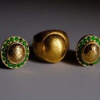 Jade Stud Earrings, jade earrings singapore, jade stud earrings, cosmos earrings, large jade earrings, roman gold earrings, roman style jewellery, moon earrings studs gold, Gem Gardener