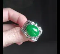 art deco jade ring, mens art deco rings, men jade ring singapore, mens jade ring, vintage mens jade ring, jade mens ring white gold, jade ring singapore, Gem Gardener