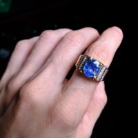 Mens Sapphire Ring Vintage, vintage blue sapphire ring, buy blue sapphire ring for men, blue sapphire ring men gold, blue sapphire ring singapore, buy blue sapphire ring online, burma blue sapphire ring, natural unheated sapphire ring, men's natural blue sapphire ring, Gem Gardener