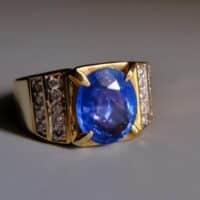 Mens Sapphire Ring Vintage, vintage blue sapphire ring, buy blue sapphire ring for men, blue sapphire ring men gold, blue sapphire ring singapore, buy blue sapphire ring online, burma blue sapphire ring, natural unheated sapphire ring, men's natural blue sapphire ring, Gem Gardener