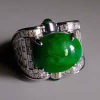 art deco jade ring, mens art deco rings, men jade ring singapore, mens jade ring, vintage mens jade ring, jade mens ring white gold, jade ring singapore, Gem Gardener
