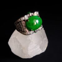 art deco jade ring, mens art deco rings, men jade ring singapore, mens jade ring, vintage mens jade ring, jade mens ring white gold, jade ring singapore, Gem Gardener