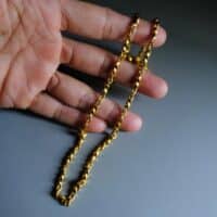 long gold rope twist chain necklace, long heavy gold chain, twist gold chain necklace, twist gold chain men, vintage 24k gold chain, vintage gold chain necklace, Gem Gardener