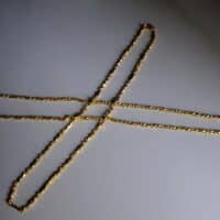 long gold rope twist chain necklace, long heavy gold chain, twist gold chain necklace, twist gold chain men, vintage 24k gold chain, vintage gold chain necklace, Gem Gardener