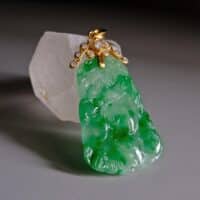 Vintage Carved Jade Pendant,carved jade pendant necklace, carved jade and diamond pendant, carved jade pendants for sale, antique carved jade, antique jade jewelry for sale, antique jade jewellery, Gem Gardener