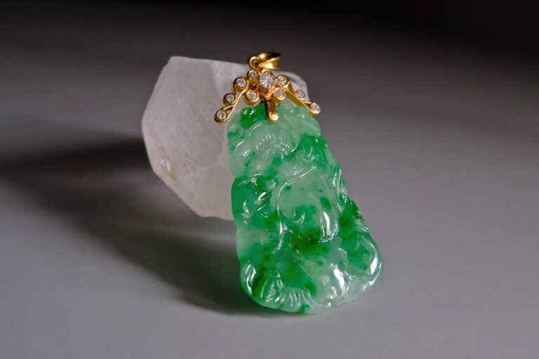 Vintage Carved Jade Pendant,carved jade pendant necklace, carved jade and diamond pendant, carved jade pendants for sale, antique carved jade, antique jade jewelry for sale, antique jade jewellery, Gem Gardener