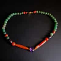 ancient bead necklace, ancient jade necklace, chinese court beads, chinese court necklace, ancient roman bead necklace,antique jade necklace for sale, beaded jewellery singapore, beaded necklace singapore, Gem Gardener