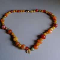 jade bead necklace, yellow jade beaded necklace, carnelian and yellow jade, fine beaded gold necklace, fine jewelry beaded necklace, statement bead necklace, bead necklace singapore, Gem Gardener