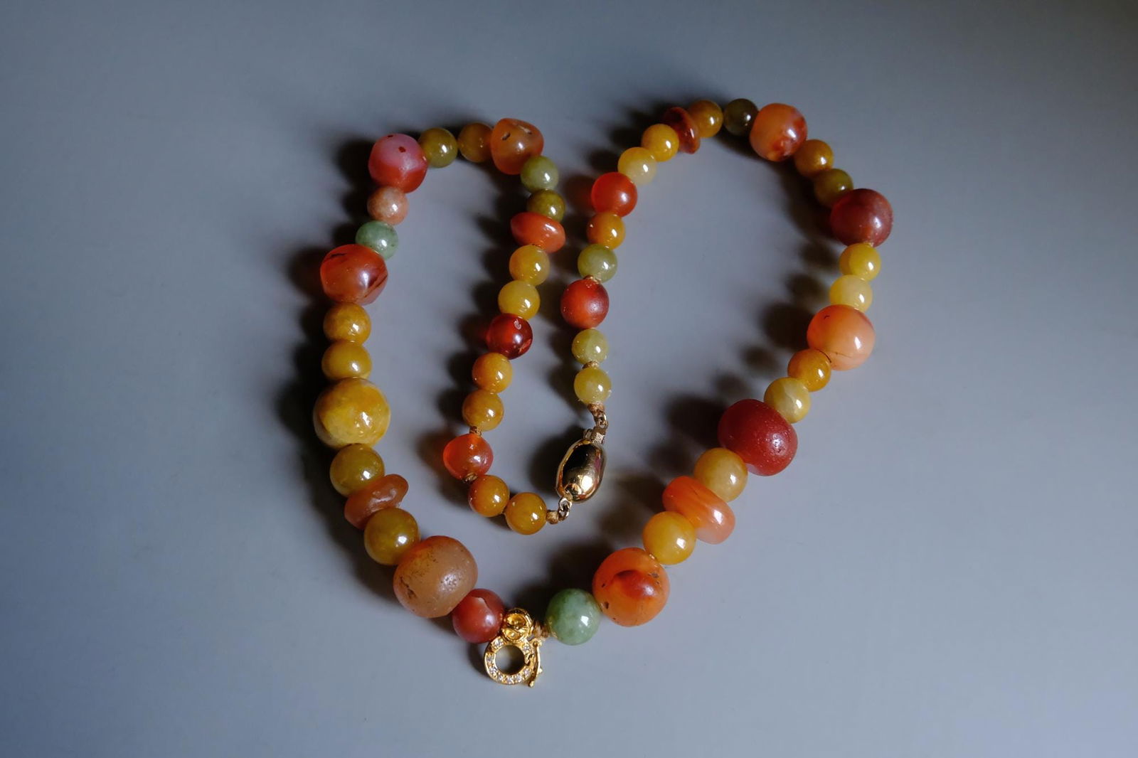 jade bead necklace, yellow jade beaded necklace, carnelian and yellow jade, fine beaded gold necklace, fine jewelry beaded necklace, statement bead necklace, bead necklace singapore, Gem Gardener
