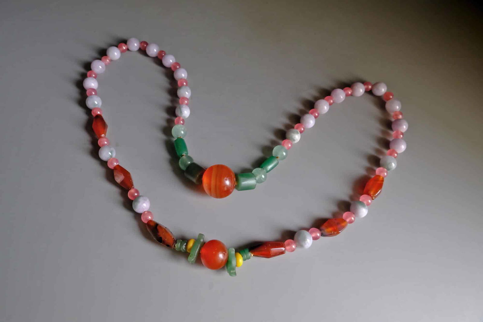 qing court necklace, chinese court beads, pyu beads, antique bead necklace, ancient bead necklace, Gem Gardener