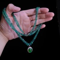 emerald bead necklace, Jade and Emerald Necklace, russian emerald beads necklace, emerald beads jewelry, fine beaded necklace, fine jewelry beaded necklace, jade necklace singapore, Gem Gardener