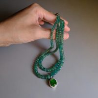 emerald bead necklace, Jade and Emerald Necklace, russian emerald beads necklace, emerald beads jewelry, fine beaded necklace, fine jewelry beaded necklace, jade necklace singapore, Gem Gardener