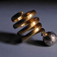 Pinky Ring 22k Gold, pinky ring singapore, pinky ring women size 3, cool pinky rings, coil ring gold, Gem Gardener