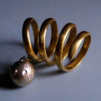 Pinky Ring 22k Gold, pinky ring singapore, pinky ring women size 3, cool pinky rings, coil ring gold, Gem Gardener