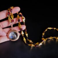 crystal locket necklace, sentimental jewellery gold, mourning locket gold, photo locket singapore, moon crystal locket, gold crystal locket, victorian locket gold, victorian locket with beads, cat crystal pendant, pet memorial lockets, Gem Gardener