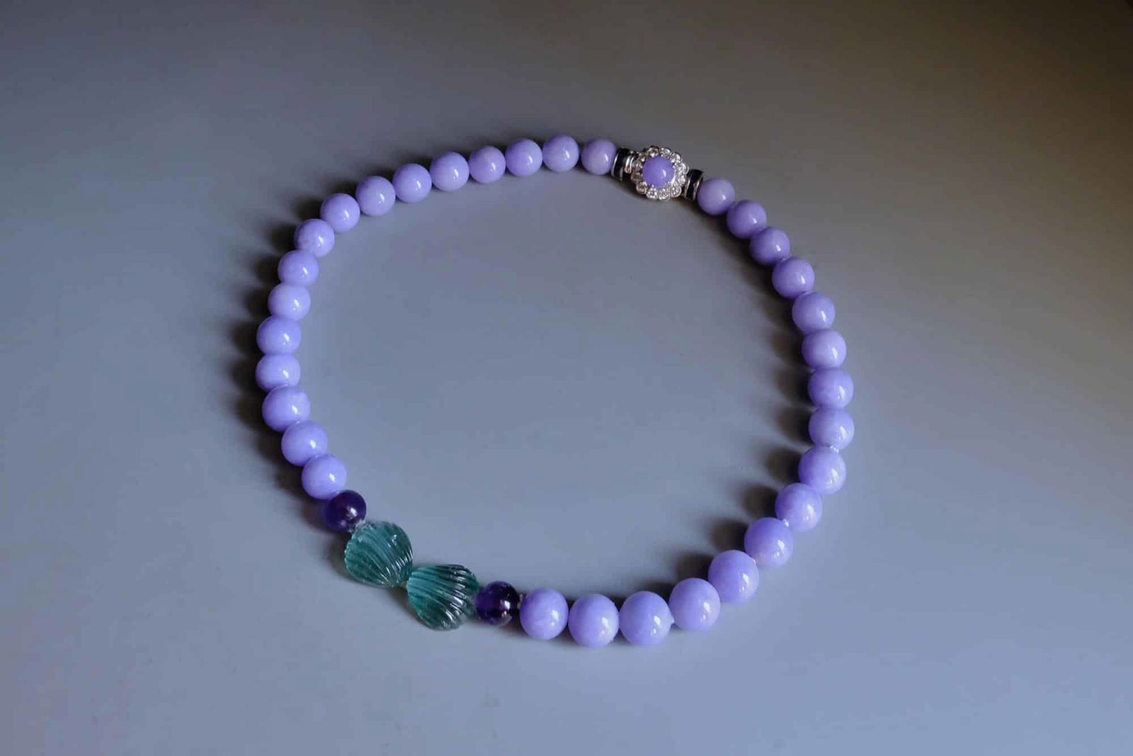lavender jade bead necklace, purple jade bead necklace, art deco jade necklace, lavender jade beaded necklace, lavender jade jewelry, purple jade singapore, lavender jade singapore, jade bead necklace price, fine jade jewelry hong kong, jade jewellery singapore, Gem Gardener