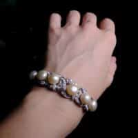 Antique Pearl Bracelet, antique pearl jewellery, vintage pearl bracelet gold, pearl diamond bracelet gold, straits chinese jewelry, straits chinese jewellery, art deco pearl bracelet, Gem Gardener