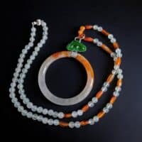 red jade pendant necklace, hololith jade, jade bangle necklace, red jade jewelry, red jade singapore, long jade bead necklace, jade jewellery singapore, jadeite pendant singapore, Gem Gardener