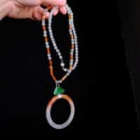 red jade pendant necklace, hololith jade, jade bangle necklace, red jade jewelry, red jade singapore, long jade bead necklace, jade jewellery singapore, jadeite pendant singapore, Gem Gardener