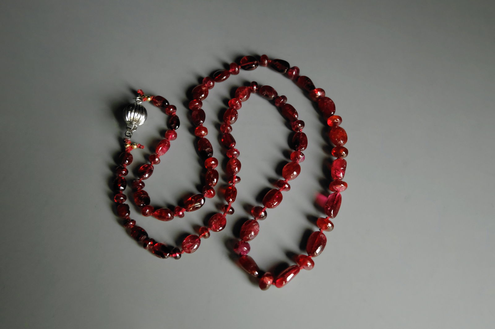 Red Spinel Bead Necklace, fine red bead necklace, fine jewelry bead necklace, bead necklace singapore, spinel bead necklace, burmese spinel necklace. Gem Gardener