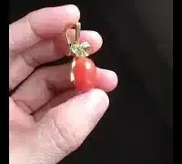 coral demantoid pendant video