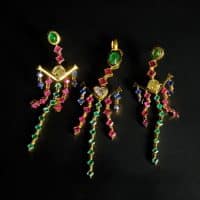 Tutti Frutti Jewelry, vintage tutti frutti jewelry, vintage tutti frutti earrings, vintage tutti frutti necklace, tutti frutti style jewelry, pendant earrings set gold, sapphire emerald and ruby jewelry, vintage sapphire diamond pendant, vintage jewelry singapore, antique jewellery singapore, Gem Gardener
