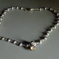 Moonstone Pendant Necklace, moonstone beaded necklace, moonstone bead necklace, moonstone bead jewelry, moonstone diamond pendant, pendant beaded necklace, moonstone pendant singapore, Gem Gardener