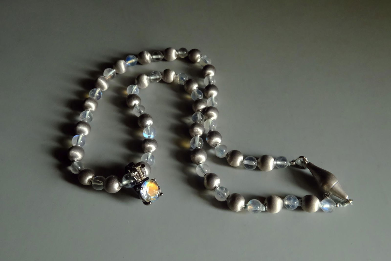 Moonstone Pendant Necklace, moonstone beaded necklace, moonstone bead necklace, moonstone bead jewelry, moonstone diamond pendant, pendant beaded necklace, moonstone pendant singapore, Gem Gardener