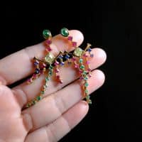Tutti Frutti Jewelry, vintage tutti frutti jewelry, vintage tutti frutti earrings, vintage tutti frutti necklace, tutti frutti style jewelry, pendant earrings set gold, sapphire emerald and ruby jewelry, vintage sapphire diamond pendant, vintage jewelry singapore, antique jewellery singapore, Gem Gardener