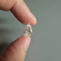 3ct Pear Cut Diamond, 3 ct pear shaped diamond, Toi et Moi Ring, toi et moi diamond ring, toi et moi ring singapore, light brown pear diamond, pear shaped diamond ring singapore, loose diamonds singapore Gem Gardener