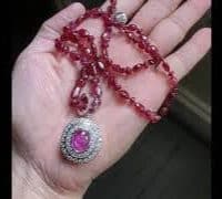 star ruby platinum pendant video