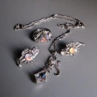 Moonstone Antique Jewelry, rainbow moonstone jewelry set, madagascar moonstone jewelry, madagascar rainbow moonstone jewelry, moonstone necklace singapore, antique moonstone earrings, Gem Gardener