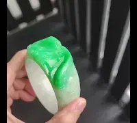 Carved Jade Bangle, green jade bangle price, vintage green jade bangle, carved green jadeite jade, jade bangle singapore, fine jade jewelry hong kong, jade jewellery shop singapore, Gem Gardener